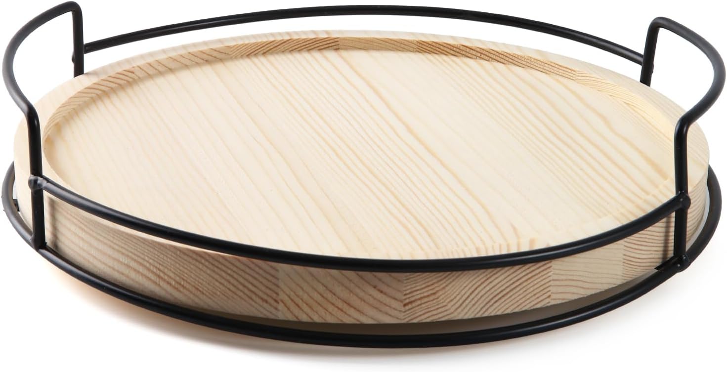 10" Wooden Lazy Susan,Round Wooden Lazy Susan Organization for Dining Table,Storage for Dining Table,Home Decor,Spices Organizer,1PC
