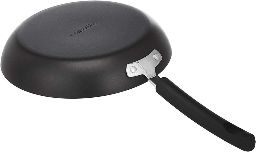 Amazon Basics Hard Anodized Non-Stick 12-Piece Cookware Set, Black - Pots, Pans and Utensils