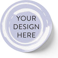 100 Custom Vinyl Stickers - Upload Your own Image, Text, Design, Logo - Personalized Logo Labels for Handmade, Packaging, Bottle, Jars, Candle, Brand Stickers (Lavender Swirls, 2x2)