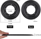 2Pack 5.5" Lazy Susan Hardware 5/16" Thick Round Rotating Bearing Plate, Black Swivel Plate Base 300lbs Capacity Lazy Susan Turntable Bearing Base for Rotating Table, Serving Tray, Kitchen