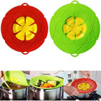 2 Pack Spill Stopper Lid Cover, 10.2 inch and 11 inch, Boil Over ‎Spill Stopper, Microwave Splatter Food Cover, BPA-Free Silicone Lids and Dishwasher Safe, for Home Kitchen