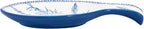 Bico Blue Garden Toile De Jouy Spoon Rest for Stove Top, Ceramic Spoon Holder for Kitchen Counter, Easy to Clean Coffee Spoon Rest Dishwasher Safe, Kitchen Cooking Utensil Rest for Ladles Spatula