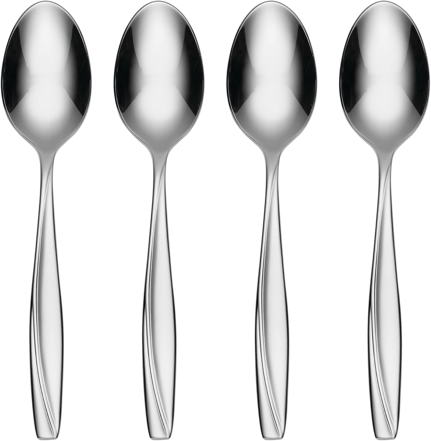 Oneida Camlynn Everyday Flatware Dinner Spoons 18/0 Stainless Steel, Set of 4, Silver
