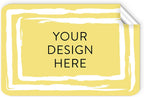 5-1000 Custom Vinyl Stickers - Upload Your own Image, Text, Design, Logo - Personalized Logo Labels for Handmade, Packaging, Bottle, Jars, Candle, Brand Stickers (Lemon Swirls, 4x2)