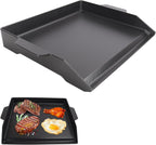Universal Cast Iron Flat Top Griddle for Gas/Stove/Electric/Charcoal Grill,23" X 16 BBQ Griddle Insert for Weber Camp Chef Nexgrill StoveTop Griddle,Tailgating Nonstick Coating Cooking Skillet Pan,1PC
