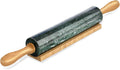 Koville Marble Rolling Pin, Non-Stick Stone Dough Roller, Rolling Pin for Baking,Pasta, Dumpling, Ravioli, Fondant,Pie Crust, Kitchen Baking Pastry Tools