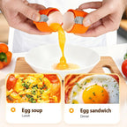 Egg Shell Opener, 2026 Upgrade Egg Peeler, Stainless Steel Egg Slicer for Hard Boiled Eggs, Egg Peeling Tool, Hard Boiled Egg Peeler, Egg Shell Cutter for Boiled Egg (Mix 3PCS)