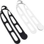 Silicone Utility Strap for Slow Cooker Lid, Pot, Bento Box, 21.65 In Reusable Elastic Self-Lock Silicone Tie for Bundling or Organizing Curtain, Cords, Yoga Mat, Camping Mat, 2pcs (Black&White)