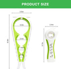 Jar Opener for Weak Hands, Seniors with Arthritis, 5 in 1 Multi Function Bottle Opener Lid Opener For Arthritic Hands