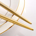 Gold Salad Serving Utensils,Serving Spoons Stainless Steel,2Pcs Long Handle Salad Servers 11.42 Inch,Salad Utensils for Serving,Matte Finish,Dishwasher Safe