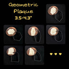 Geometric Plaque Cookie Cutter Set-6 Piece-4.0 Inch-Diswasher Safe-Frame Cookie Cutter Shape for Baking