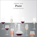 ZWIESEL GLAS Pure Burgundy Red Wine Glass (Set of 4), Graceful Burgundy Glasses for Red Wine, Dishwasher-Safe Tritan Crystal Glasses, Made in Germany (23 Ounce)