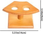 Japanese Style Temaki Sushi Roll Holder Ice Cream Cone Holder With 1-5 Compartments Holes, Kitchen Dining Decor Display Stand, Restaurant Supply Serveware (2 Holes)