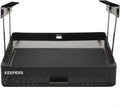 Anything Keeper Under Cabinet, Pull-Down Under Shelf Basket, Drawer Organizer for Office Tables, Under Desk Storage Shelf, RV Space Savers, Camper Must Haves, Easy Install - 11 x 10 x 2.5 in - Black