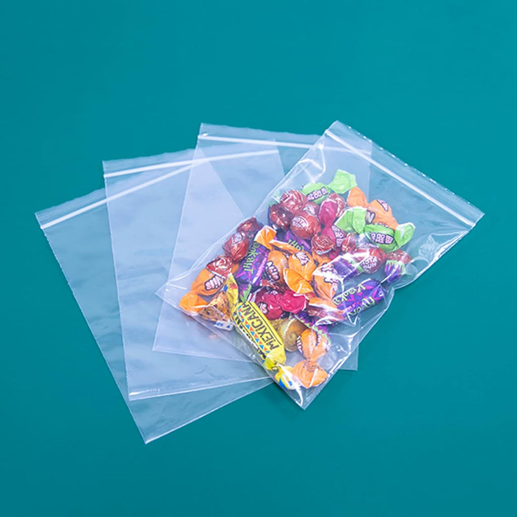 iMailer - 1000 Count - 5" x 7" Small Zip Bags - Clear Reclosable Zip Plastic Poly Bags 2 Mil with Lock Seal Zipper for A2 A4 A6 Cards & Envelopes, Bakery, Cookies, Treats