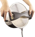 Stainless Steel Pasta Pot, Dutch Oven, Induction Pasta Pot with Strainer Lid, Stock Pot/Soup Pot, Easy Cleanup Stylish Cookware, Dishwasher Safe, 5 Quart