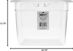 MEAT! Sous Vide 12L Commercial Grade Quality Container with a 12 Liter Cooking Capacity for Vacuum-Sealed Meat or Vegetables