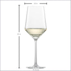 ZWIESEL GLAS Pure Sauvignon Blanc White Wine Glass (Set of 2), Wine Glasses for White Wine, Dishwasher-Safe Tritan Crystal Glasses, Made in Germany (14 Ounce)