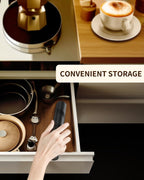 CIRCLE JOY Portable Milk Frother Hanheld, Battery Operated Electric Coffee Frother Wand Drink Mixer for Matcha Lattes Cappuccino, Kitchen Gifts, Black