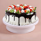 11 Inch Rotating Cake Turntable, Cake Stand Smoothly Revolving Cake Spinner Stand Cake Decorating Kit Display Stand Baking Tools Accessories Supplies for Cookies Cupcake (Black)