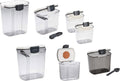 Progressive ProKeeper Baker's Airtight Kitchen Storage Canister Container Set for Flour, Sugar & More, Keeps Ingredients Fresh, with Accessories (Multicolor, 7- Piece)