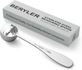 1PCS 1/2tbsp(1.5tsp, 7.5 ml) Single Measuring Spoon, Stainless Steel Individual Teaspoon, Metal Measure Scoop with Gift Box