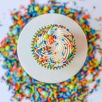 Dinosaur Sprinkles for Cupcakes Cake Decorating, Cookies and Baking - Fancy Edible Dino Sprinkles Cake Toppings in Brown Jimmies, Blue Nonpareils, Orange and Green Sugar Crystal and Pearl Sprinkles