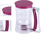 Pancake Batter Dispenser Separator 900mL Manual Cupcake Pancake Waffle Measuring Cup Baking Tool Kitchen Accessory Easy Pour Baking Supplies