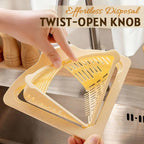 Magnetic Drainage & Filter Basket, Punch-Free Triangular Sink Strainer with Twist-Open Bottom, Strong Magnetic Fixation, Corner Kitchen Organizer for Washing Fruits & Vegetables(Color a)