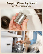 House Again 2 Pack Tea Infusers, Extra Fine Mesh Tea Strainers for Loose Tea, Updated Slim Threaded Lid & 304 Stainless Steel, Loose Leaf Tea Steeper for Brew Tea Spices & Seasonings