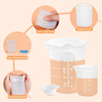 Silicone Resin Measuring Cups Tool Kit, Non-Stick Silicone Cups for Epoxy Resin, Reusable 250&100ml Silicone Mixing Cups with Stir Sticks, Pipettes, Epoxy Resin Supplies, Molds, Jewelry Making