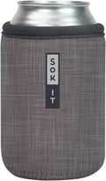 Sok It CanSok Sleeve for Beer & Soda Insulated Neoprene Cover (Anthracite, 12oz Can Sleeve)