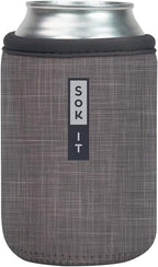Sok It CanSok Sleeve for Beer & Soda Insulated Neoprene Cover (Anthracite, 12oz Can Sleeve)