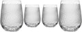 Rolf Glass Cyclone Stemless Wine Tumbler | 17 Ounce Set of 4 | Proudly Made in the USA | Large Engraved Wine Glasses | Lead-Free Glass