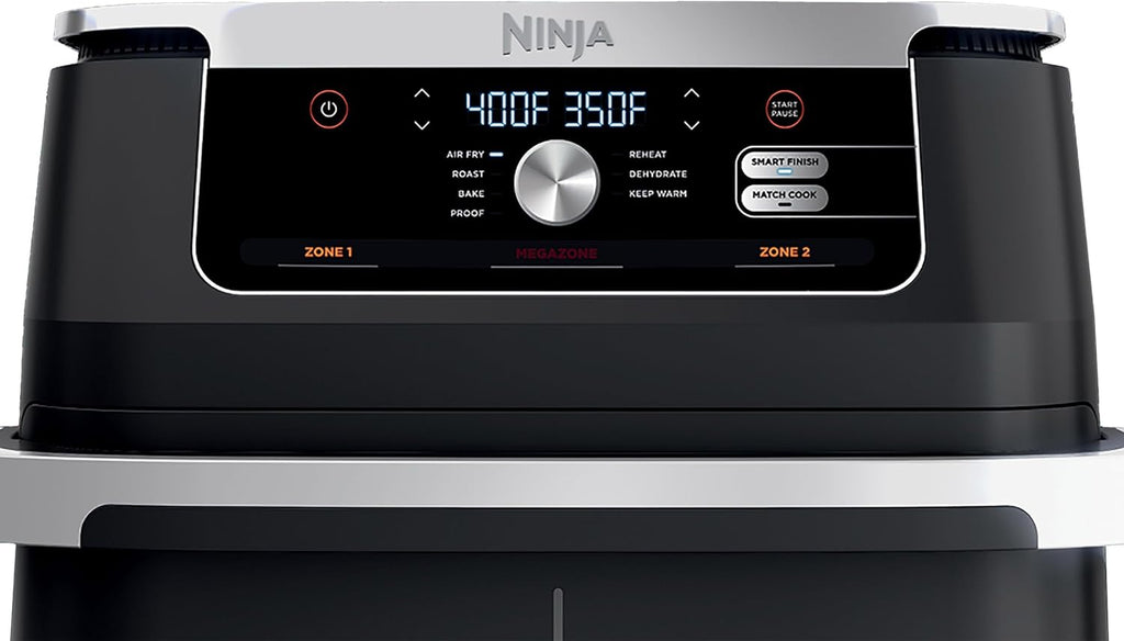 Ninja Foodi 11 Quart 7-in-1 MegaZone XL FlexBasket Air Fryer, Basket Divider for Full Meals, Air Fry, Roast, Grey (Renewed)