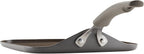 Rachael Ray Cook + Create Nonstick Stovetop Griddle/Grill Pan, Square, 11 Inch, Gray