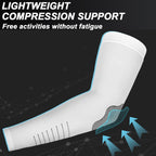 UV Sun Protection Arm Sleeves for Men Women, Cooling Sun Sleeves to Cover Arms Sports Compression Covers for Golf
