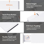 Lifewit 10 Pack Drawer Dividers Plastic 6" High, 13.5-22" Adjustable Drawer Organizers for Clothes, Expandable Dresser Separators in Bedroom/Bathroom/Kitchen/Fridge/Office Organization and Storage