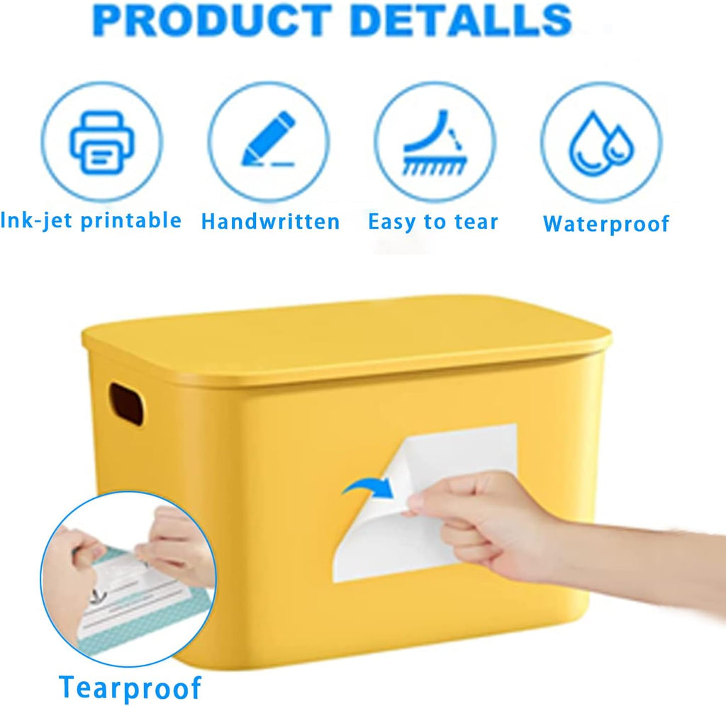 Removable Freezer Labels, Date Label 1x2 Inch Food Storage Stickers, Waterproof Oil Resistant Easy Clean Leaves no Residue 300 Total Per Roll,2 Rolls