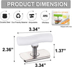 Jar Opener for Weak Hands, Adjustable Effortless Arthritis Twist Lid Can Bottle Opener Kitchen Accessories for Seniors, Stainless Steel