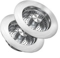 Kitchen Sink Drain Strainer，Upgraded 304 Stainless Steel 3 in 1 Pop-up Sink Drain Strainer Kitchen Drain Strainer Cover and Sink Stoppers Combo，Standard 3-1/2 in Hole