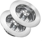 Kitchen Sink Drain Strainer，Upgraded 304 Stainless Steel 3 in 1 Pop-up Sink Drain Strainer Kitchen Drain Strainer Cover and Sink Stoppers Combo，Standard 3-1/2 in Hole