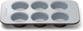 Caraway Nonstick Ceramic 6 Cup Muffin Pan – Non-Toxic, PTFE & PFOA Free – Oven Safe – Aluminized Steel Core – Small Muffin Pan for Baking Cupcakes, Muffins & More - Black