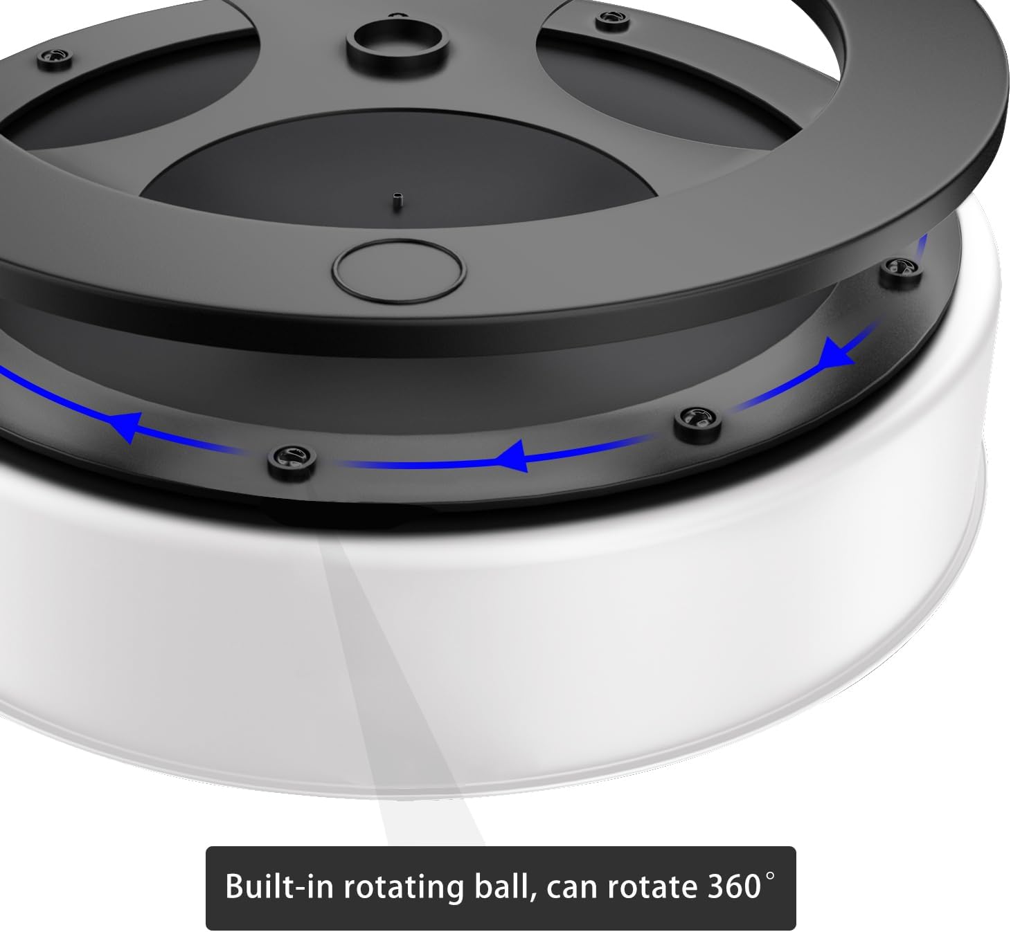 VAEHOLD Lazy Susan Turntable Spice Rack Organizer for Kitchen Cabinet, Storage Tray for Fruit, Snacks, Salad - Organizer for Cupboard, Pantry, Bathroom, Table, Cosmetic (White, 9 4/5'')