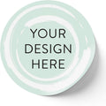 100 Custom Vinyl Stickers - Upload Your own Image, Text, Design, Logo - Personalized Logo Labels for Handmade, Packaging, Bottle, Jars, Candle, Brand Stickers (Mint, 2x2)