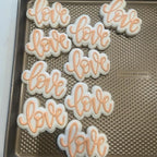 Love Cookie cutter and stencil set Baking Valentine stencils and cutters bundle DIY bakery decorating kit Cookie cutter with stencils Icing stencil and cookie cutter combo (Love)