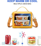 NOL Natural Organic Lifestyle Insulated Lunch Bags for Women Cooler Bag Lightweight Nylon Waterproof Lunch Box For Work (Mustard, Small)
