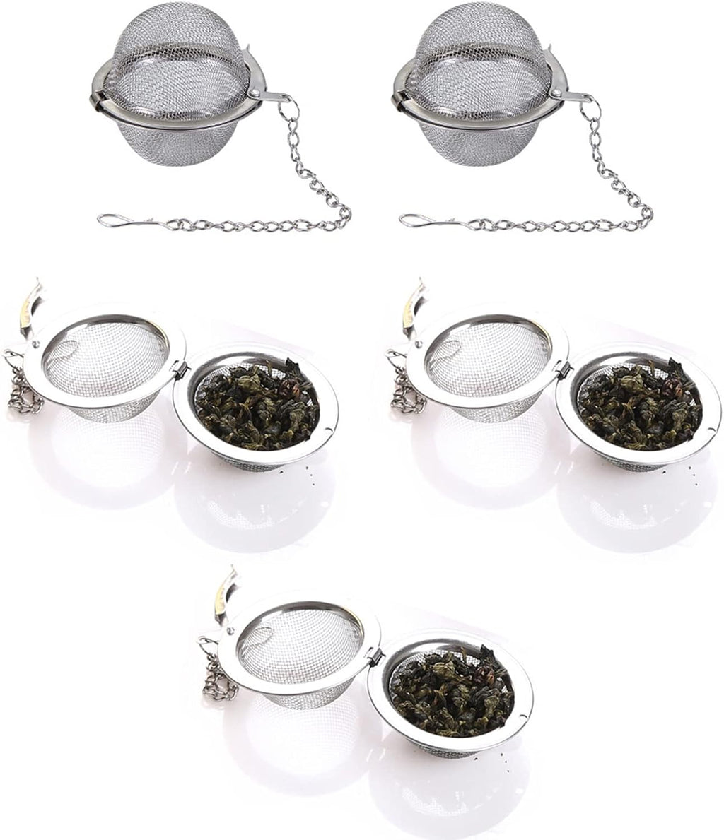 5PCS Tea Infuser, Upgraded Tea Strainer, Premium Tea Infusers for Loose Tea, Tea Steeper, Tea Ball for Tea Flavoring Herbal Spices Seasonings