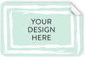 100 Custom Vinyl Stickers - Upload Your own Image, Text, Design, Logo - Personalized Logo Labels for Handmade, Packaging, Bottle, Jars, Candle, Brand Stickers (Mint, 4x2)