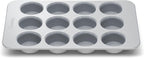Caraway Non-Stick Ceramic 12-Cup Muffin Pan - Naturally Slick Ceramic Coating - Non-Toxic, PTFE & PFOA Free - Perfect for Cupcakes, Muffins, and More - Gray
